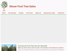 Tablet Screenshot of moserfruittreesales.com